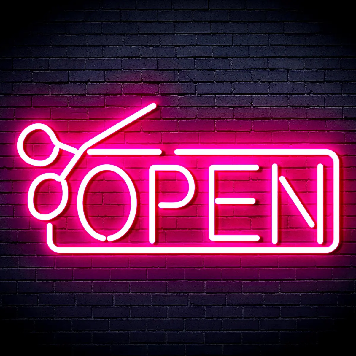 Open With Scissors Neon Flex Led Sign 16