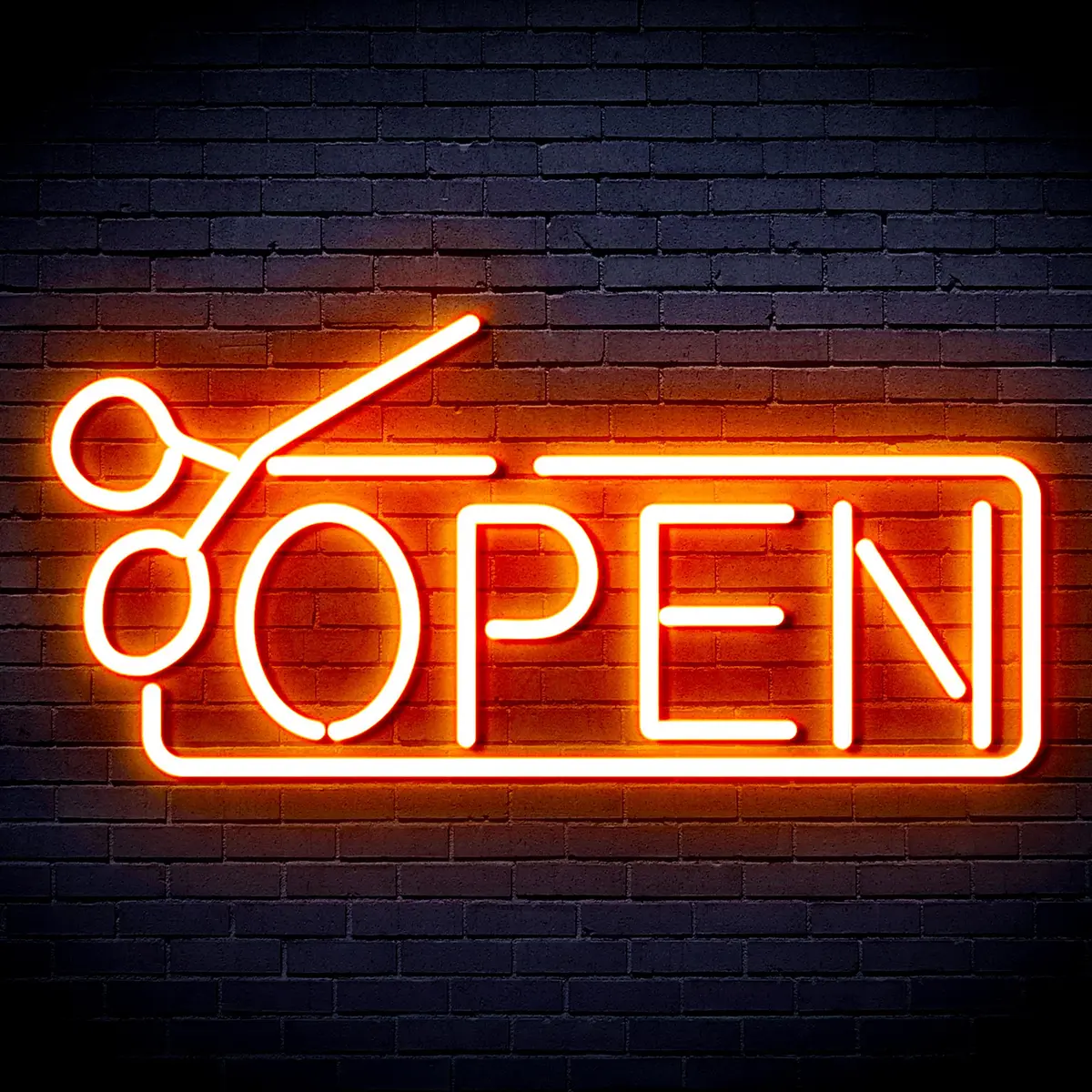 Open With Scissors Neon Flex Led Sign 11