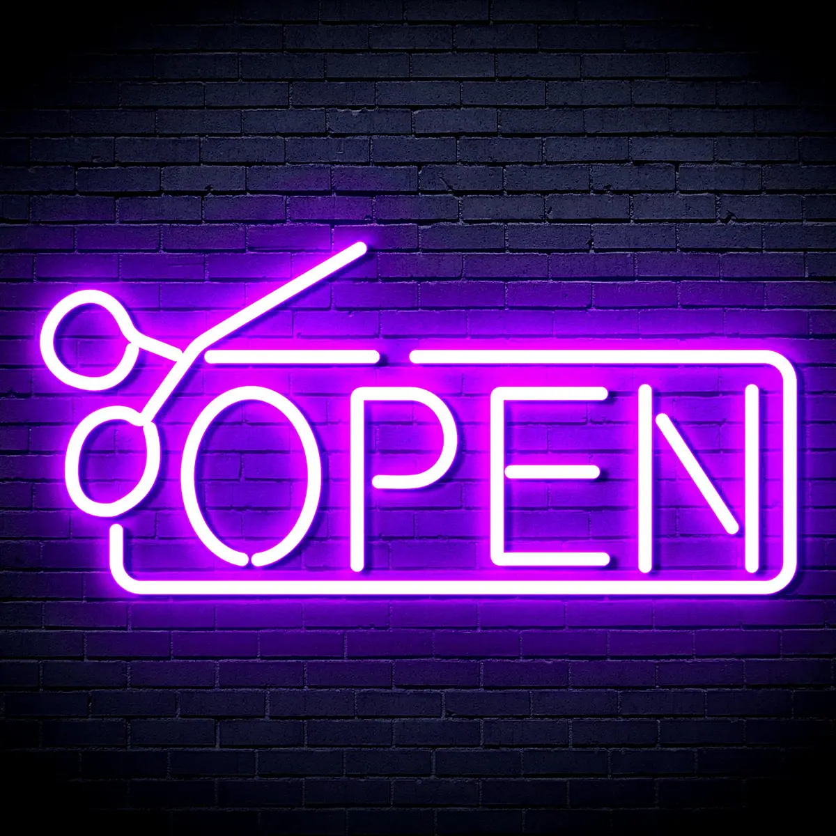 Open With Scissors Neon Flex Led Sign 14