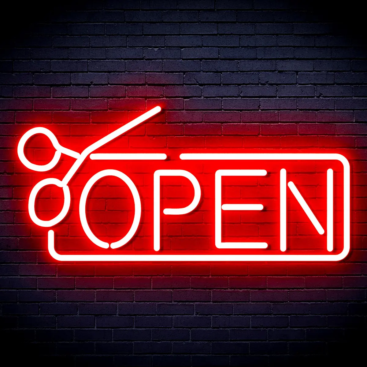 Open With Scissors Neon Flex Led Sign 10