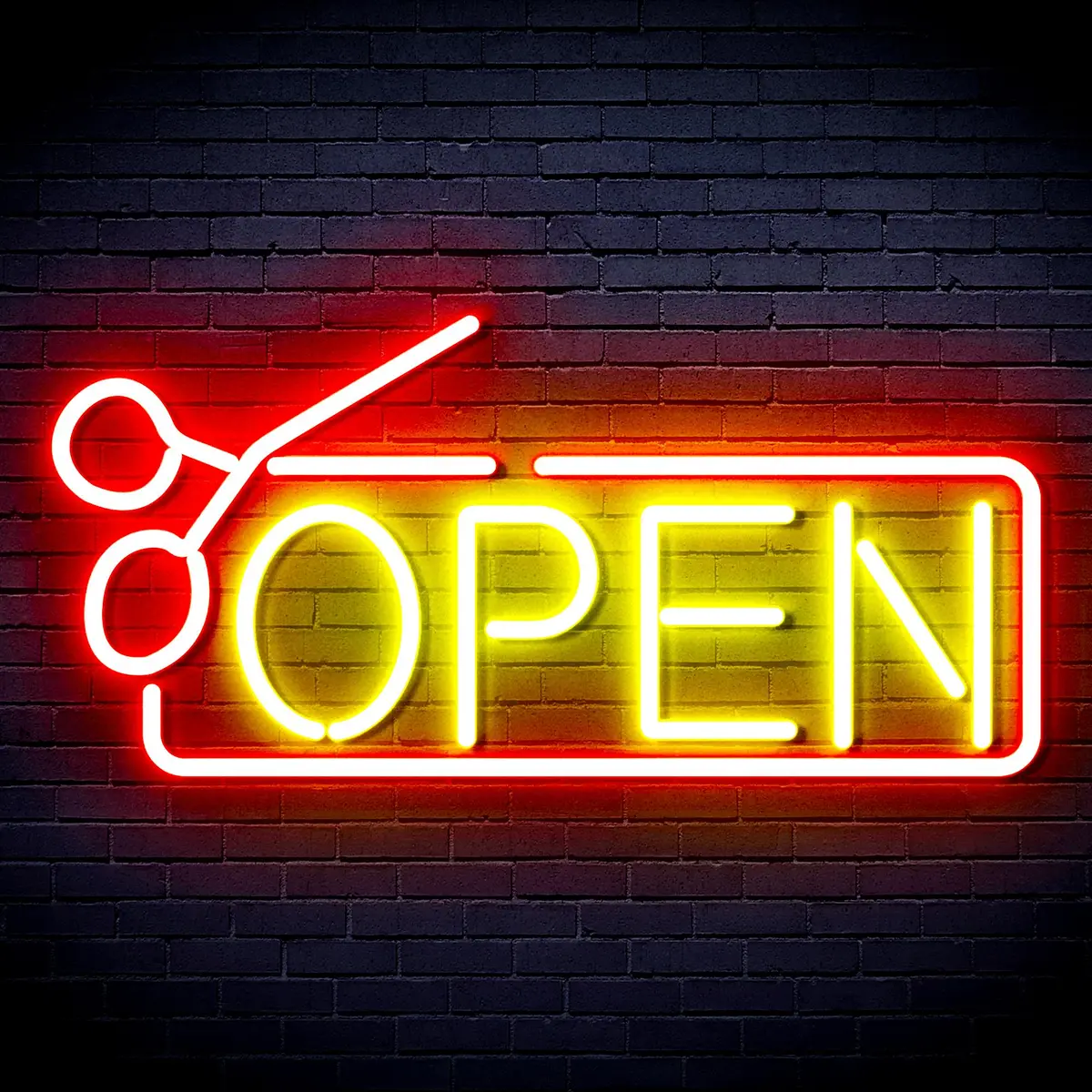 Open With Scissors Neon Flex Led Sign 6