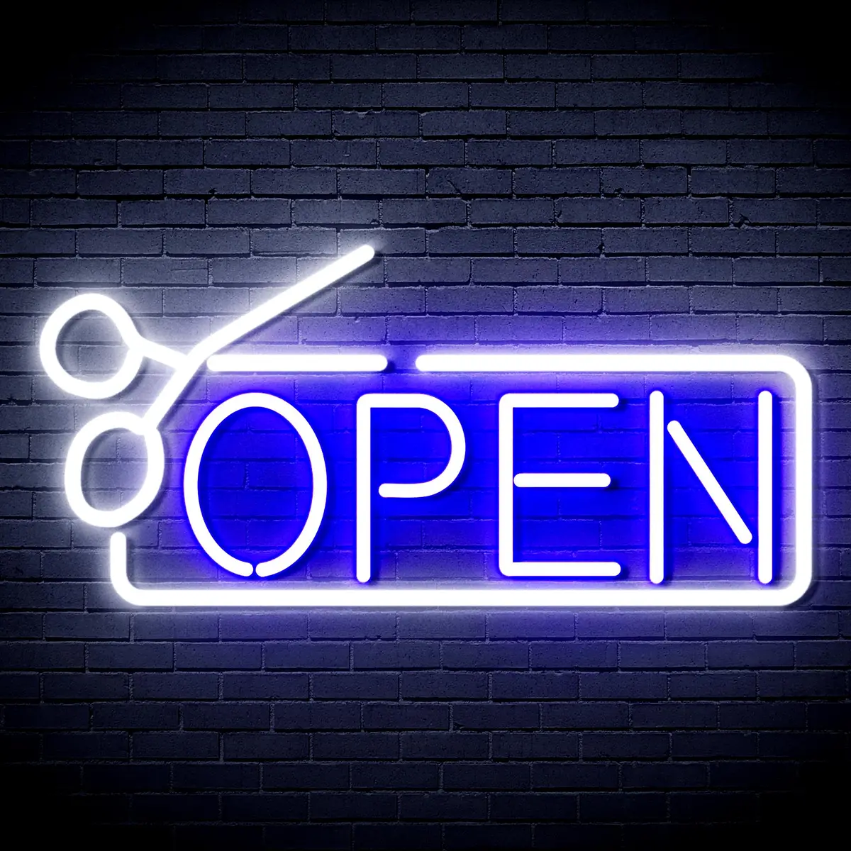 Open With Scissors Neon Flex Led Sign 4