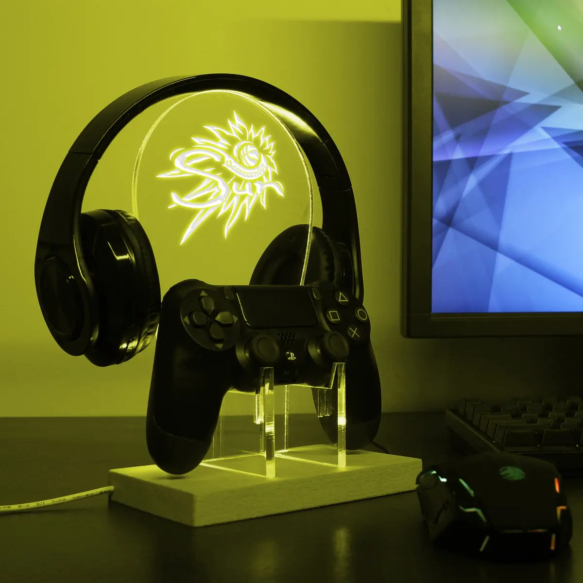 Connecticut Sun Led Gaming Headset Controller Stand 1