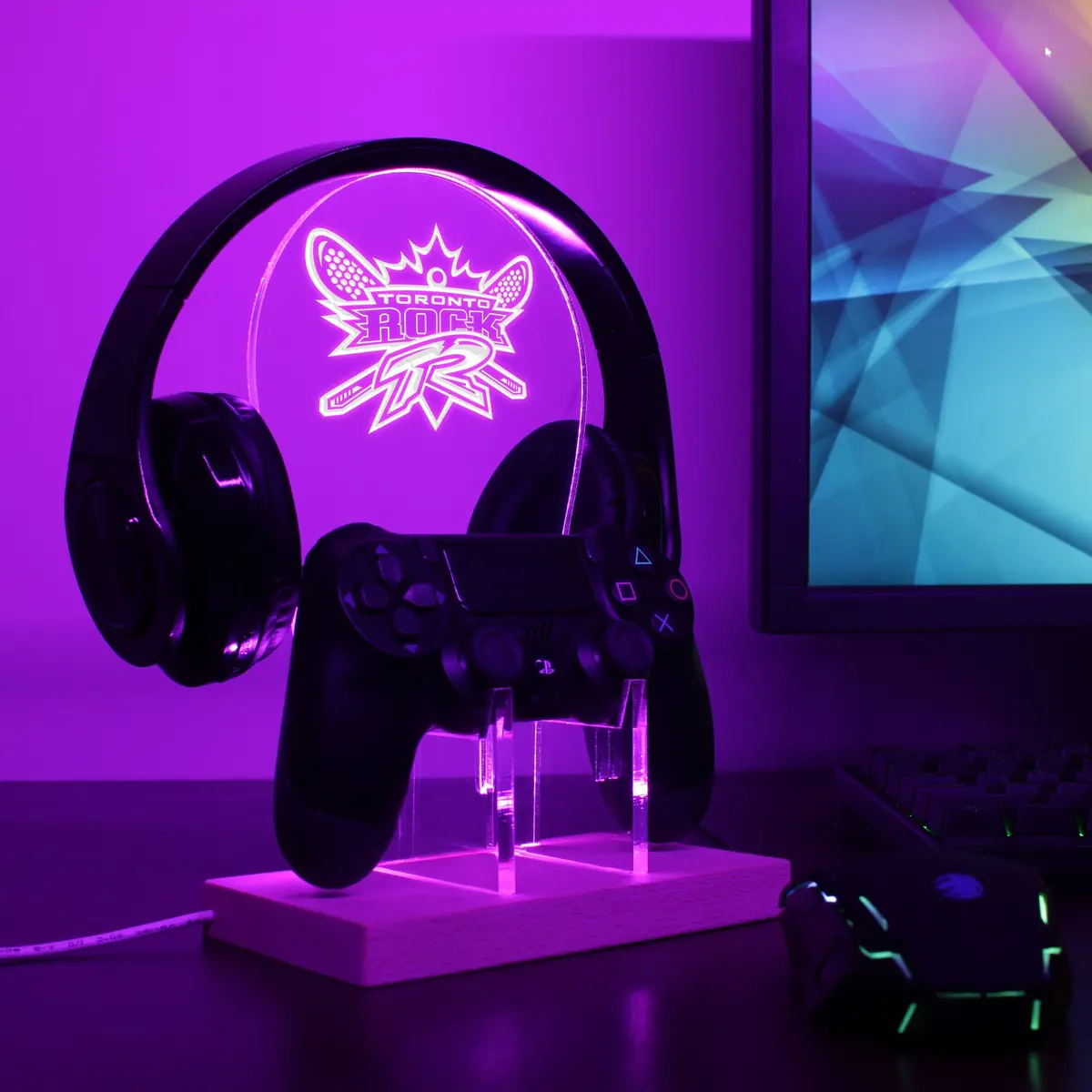 Toronto Rock Led Gaming Headset Controller Stand 2