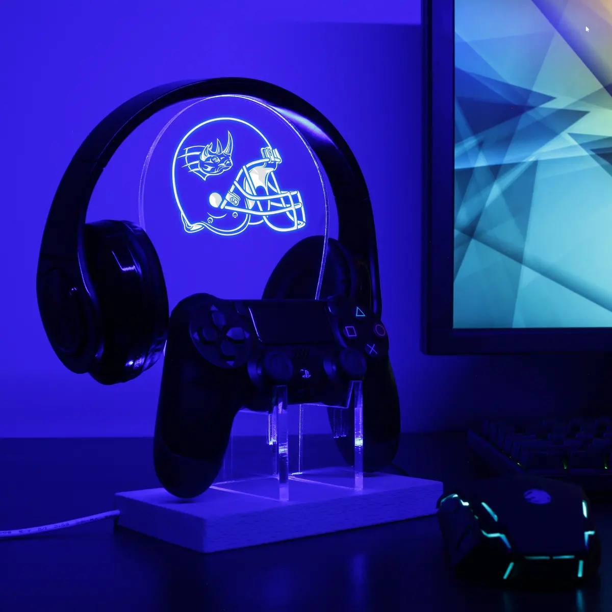 Grand Rapids Rampage Helmet Led Gaming Headset Controller Stand 1