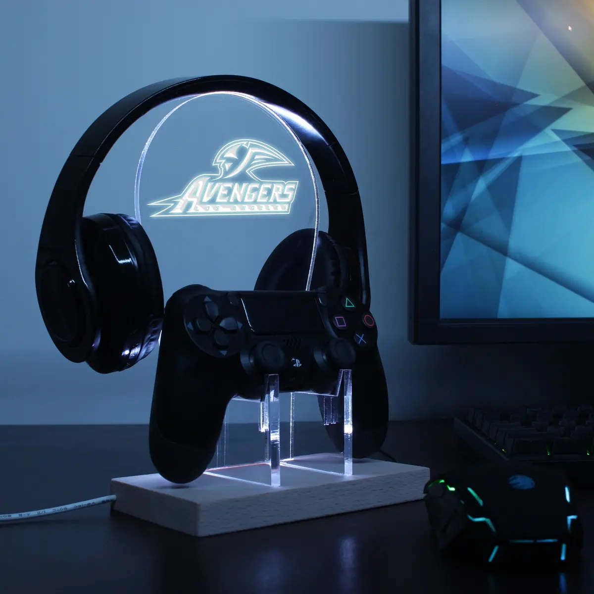The Los Angeles Avengers Led Gaming Headset Controller Stand 2