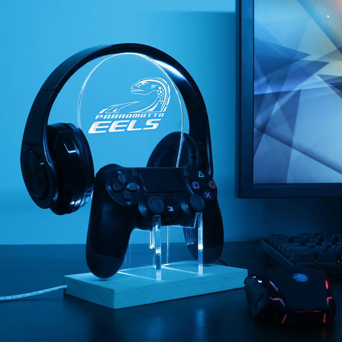 Parramatta Eels Led Gaming Headset Controller Stand 2