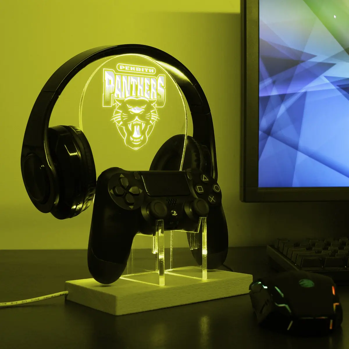 Penrith Panthers Led Gaming Headset Controller Stand 2