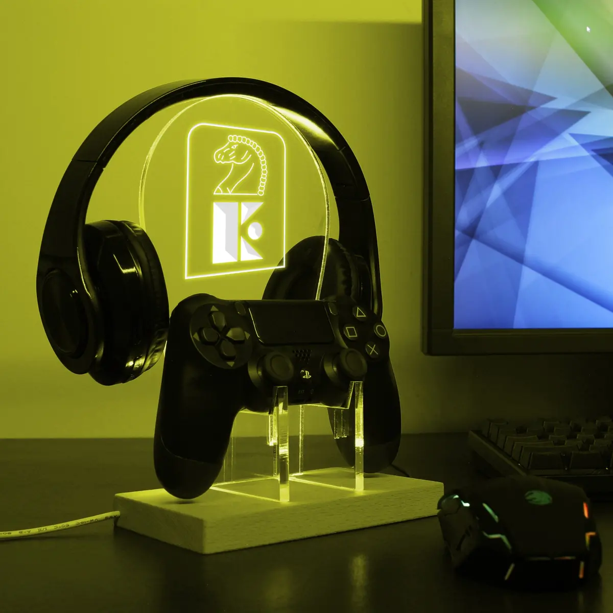 Jersey Knights Led Gaming Headset Controller Stand 1