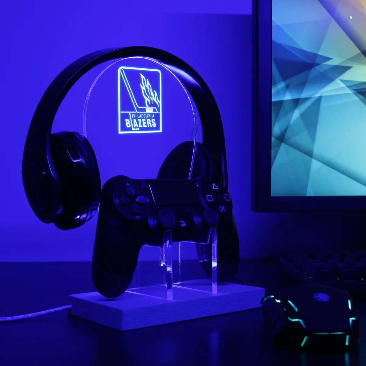 Philadelphia Blazers Led Gaming Headset Controller Stand 1
