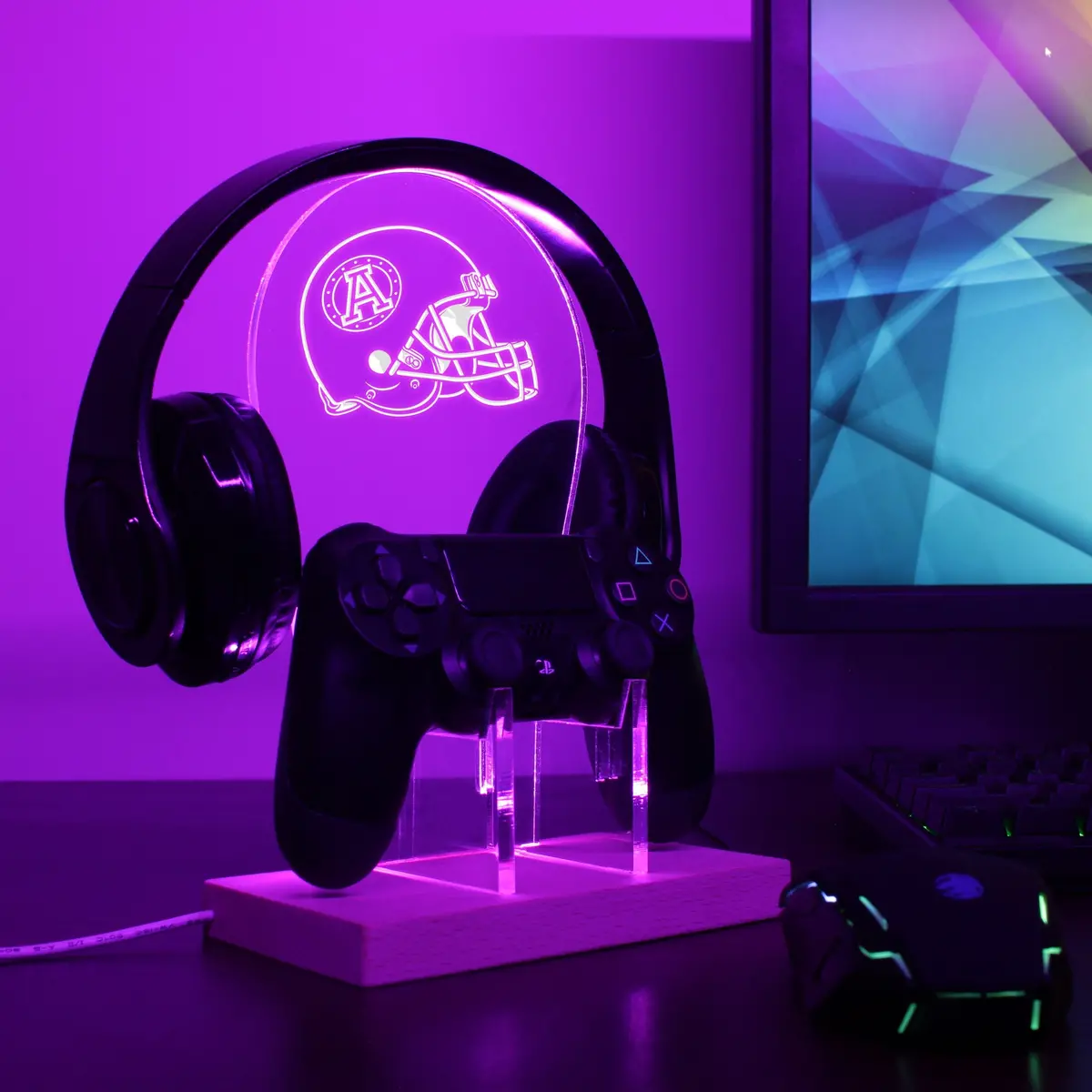 Toronto Argonauts Helmet Led Gaming Headset Controller Stand 2