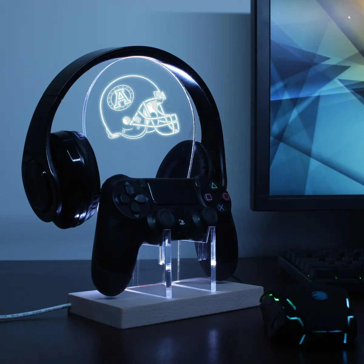 Toronto Argonauts Helmet Led Gaming Headset Controller Stand 1