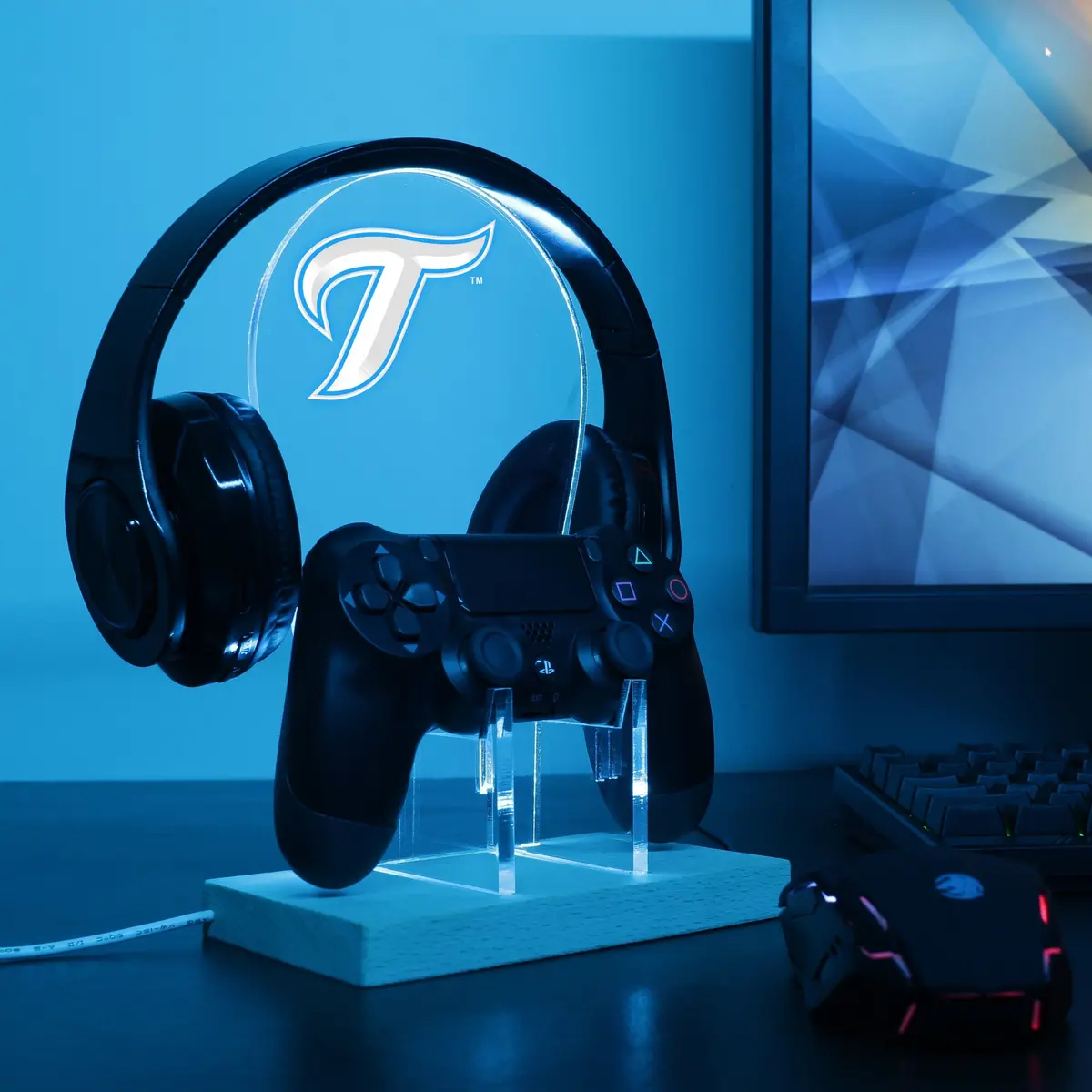 Toronto Blue Jays Led Gaming Headset Controller Stand 1