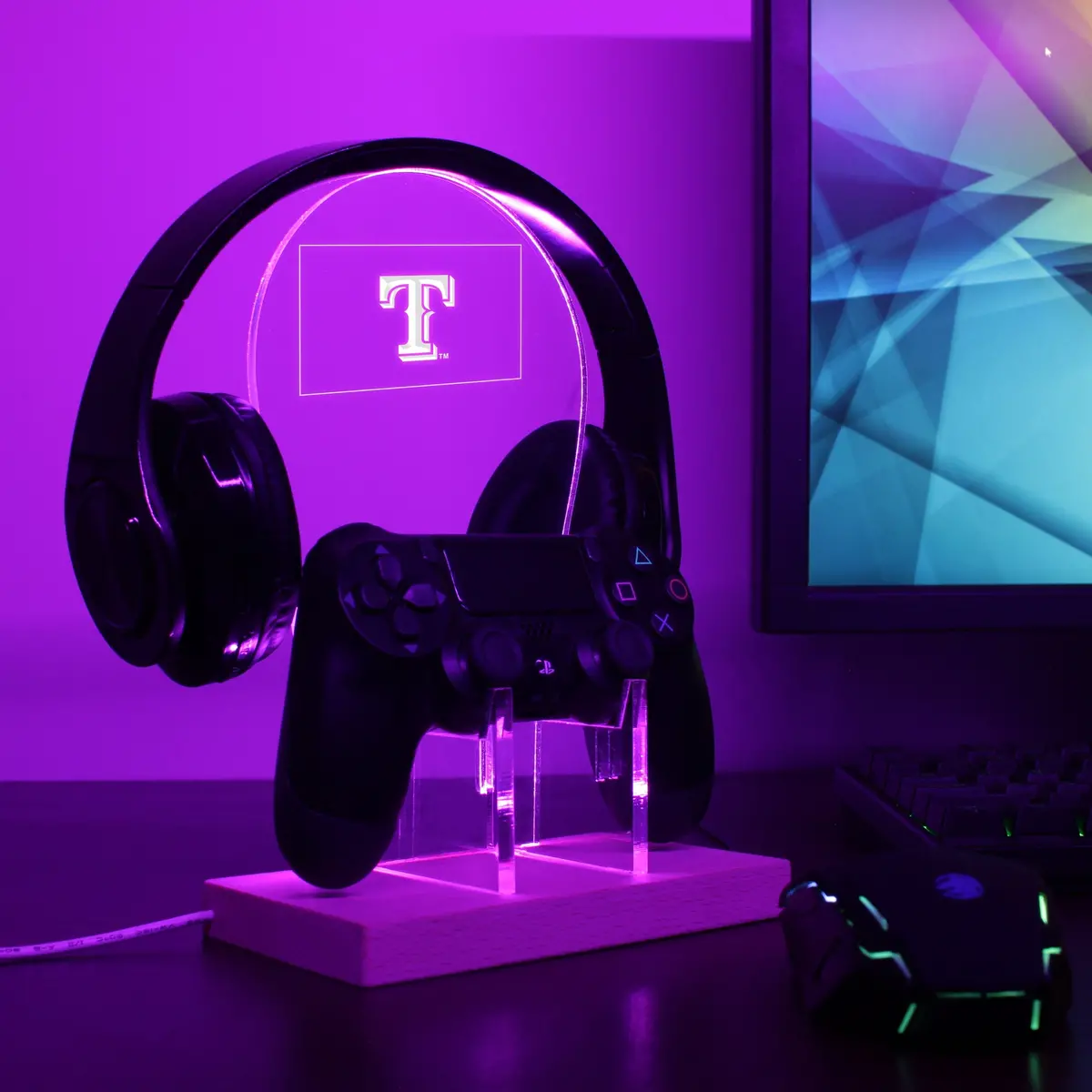 Texas Rangers 2003 Led Gaming Headset Controller Stand 1