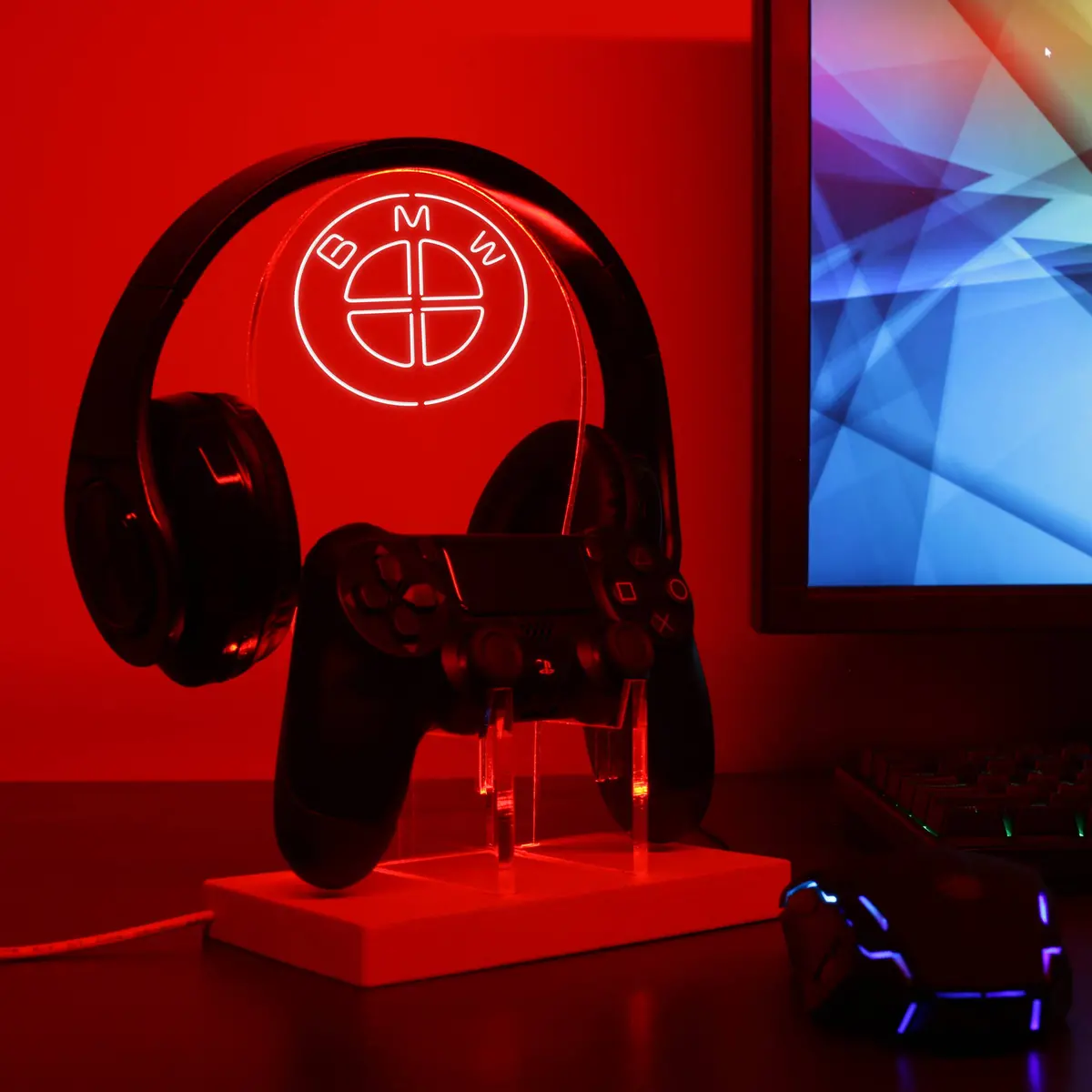 Bmw Led Gaming Headset Controller Stand 1