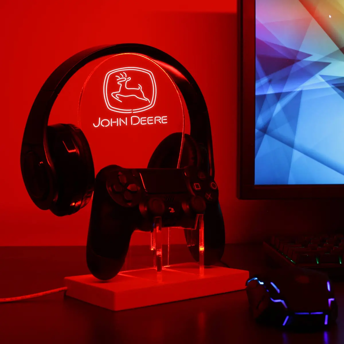 International Harvester Led Gaming Headset Controller Stand 1