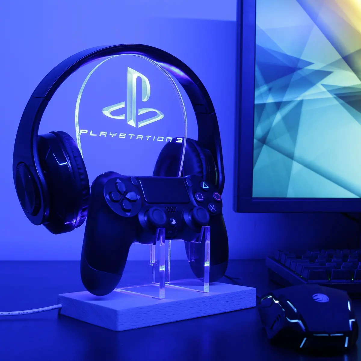Playstation Led Gaming Headset Controller Stand 1