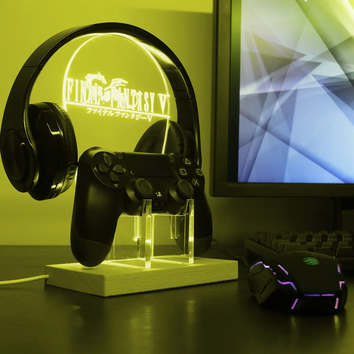 Final Fantasy 5 Led Gaming Headset Controller Stand 1