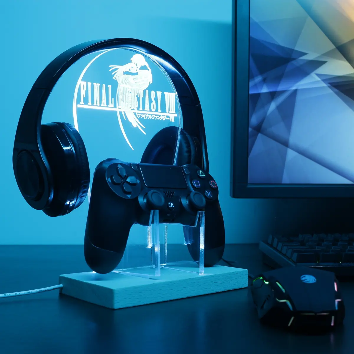 Final Fantasy 7 Led Gaming Headset Controller Stand 1