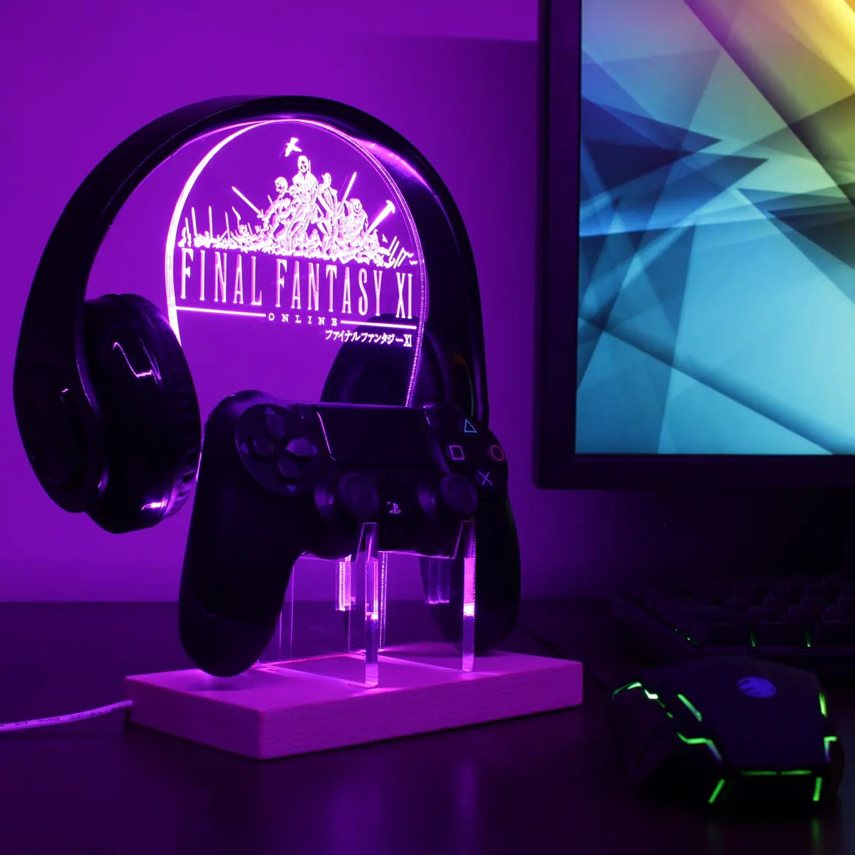Final Fantasy 11 Led Gaming Headset Controller Stand 1