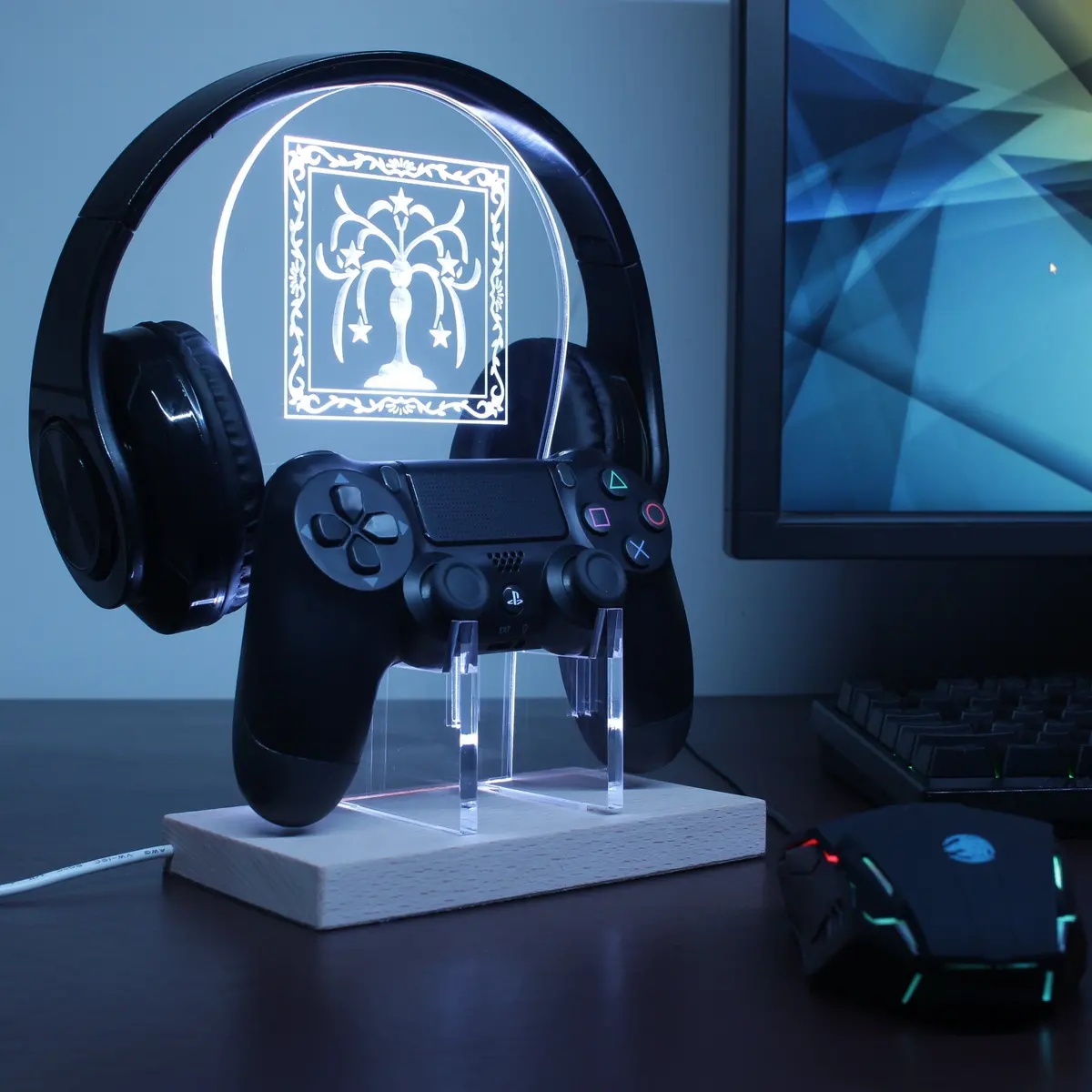 Final Fantasy Xi - Windurst Led Gaming Headset Controller Stand 1