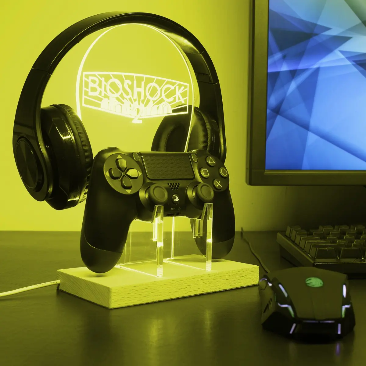 Bioshock 2 Led Gaming Headset Controller Stand 1