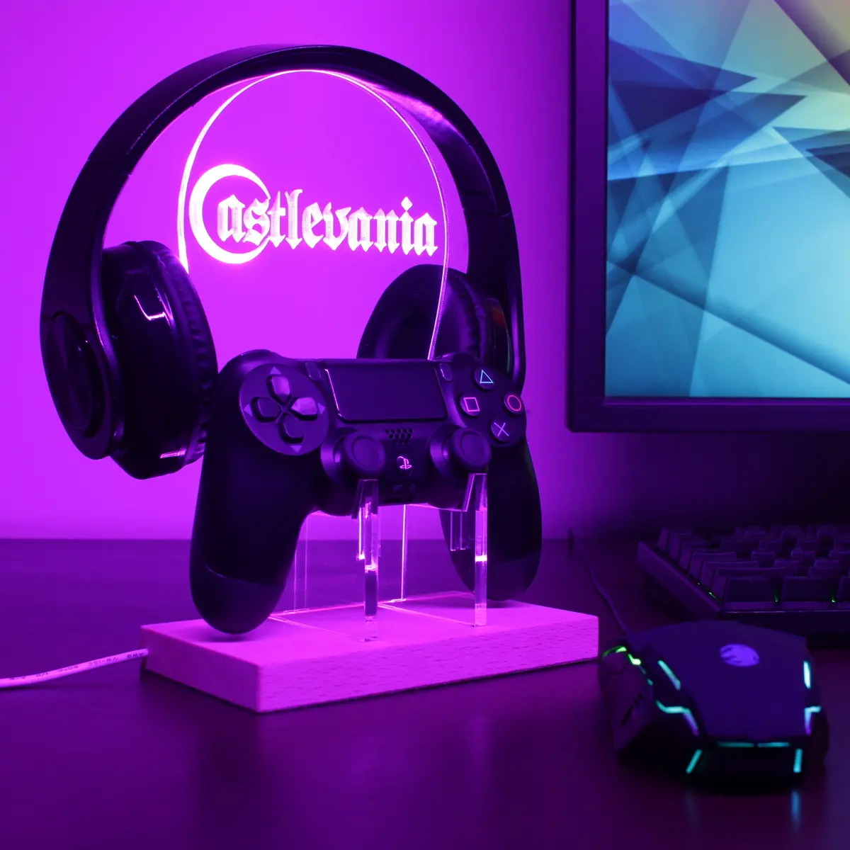 Castlevania Led Gaming Headset Controller Stand 1