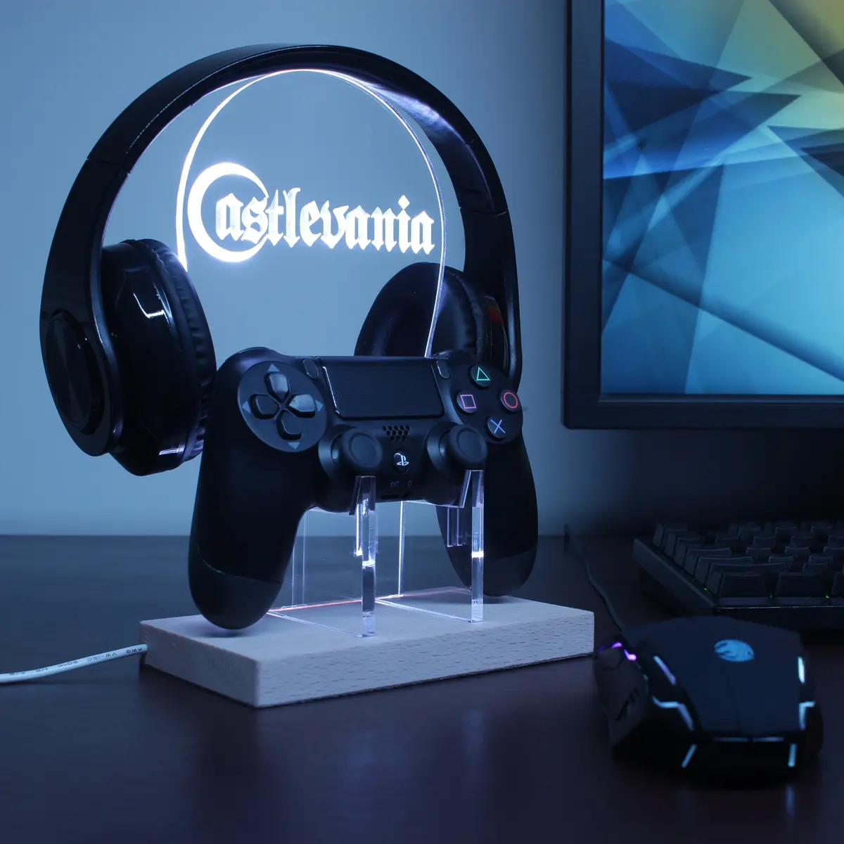 Castlevania Led Gaming Headset Controller Stand 2