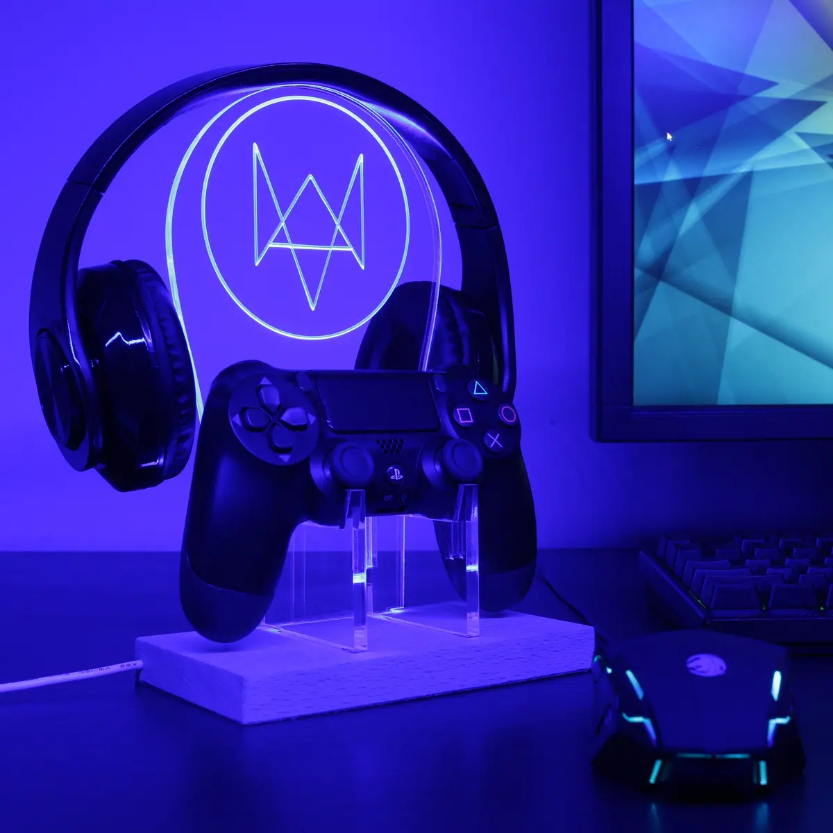 Watch Dog Led Gaming Headset Controller Stand 2