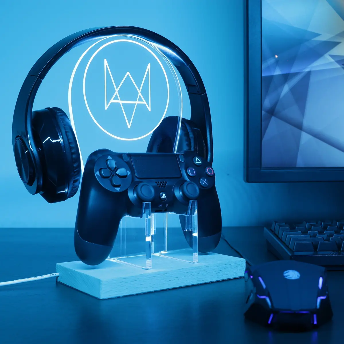 Watch Dog Led Gaming Headset Controller Stand 1