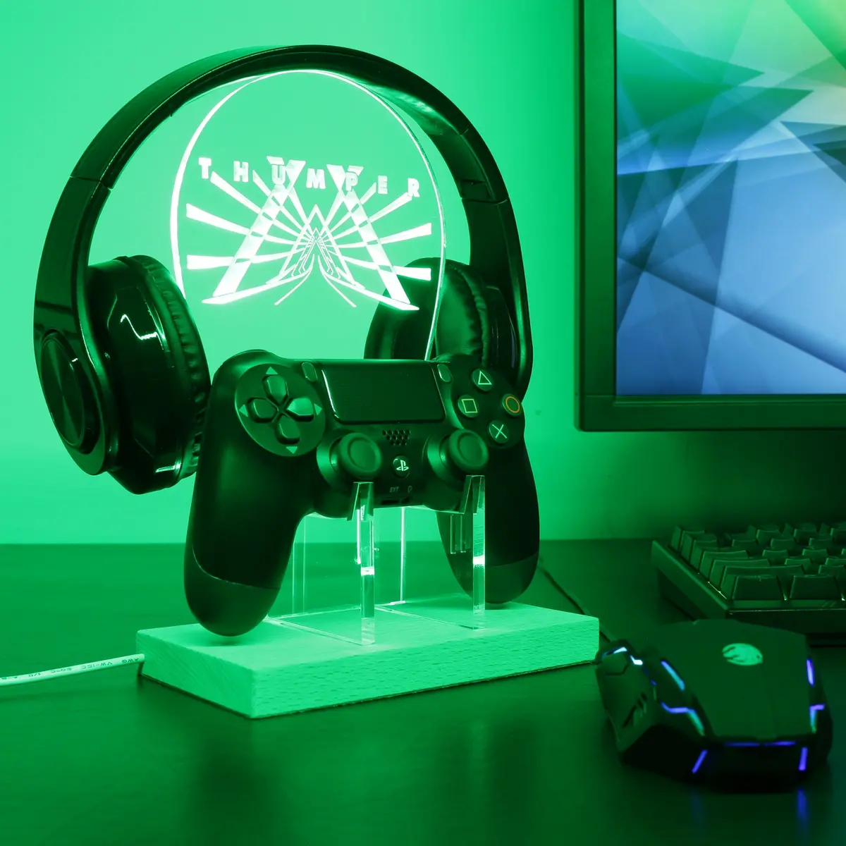 Thumper Led Gaming Headset Controller Stand 1