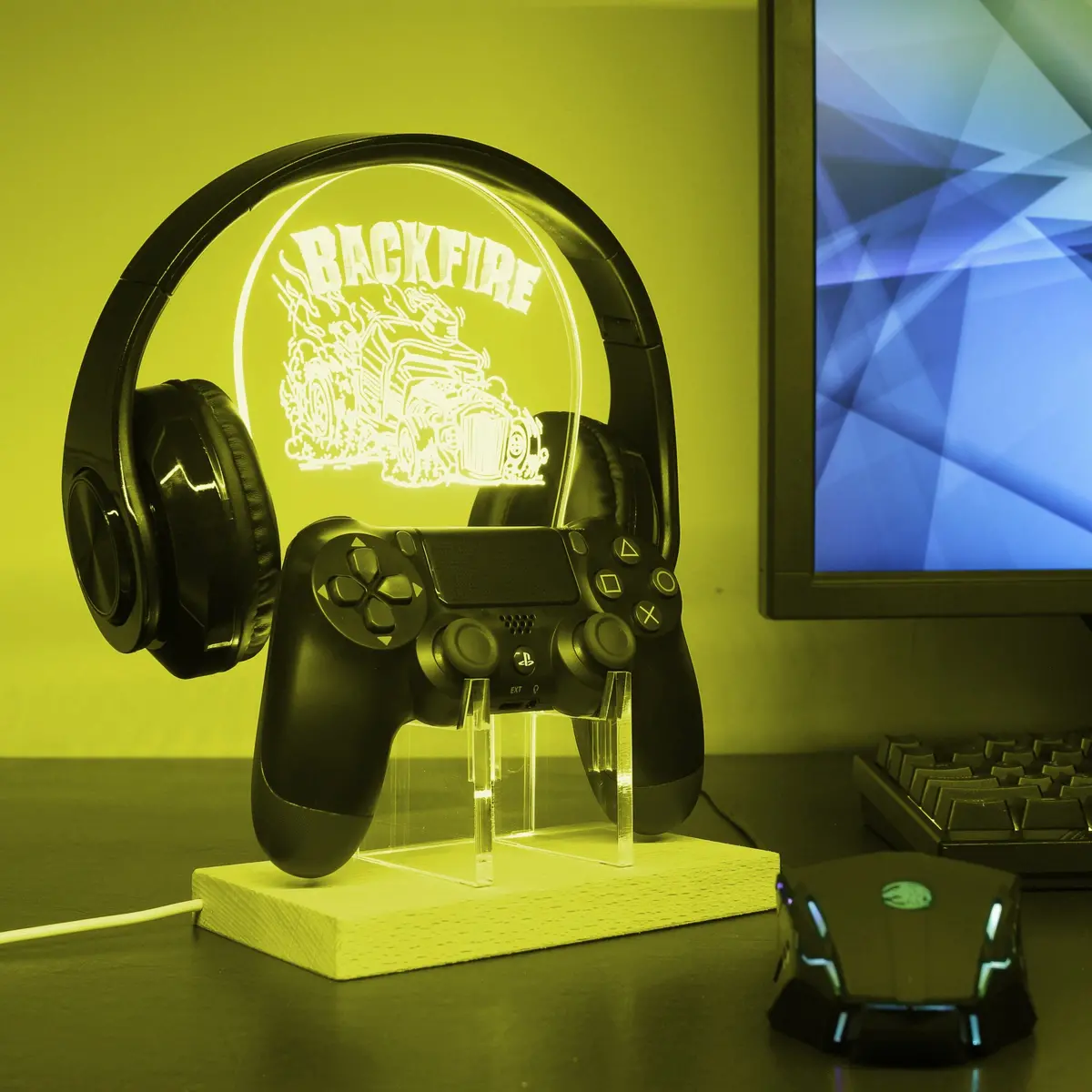 Rocket League Backfire Led Gaming Headset Controller Stand 1