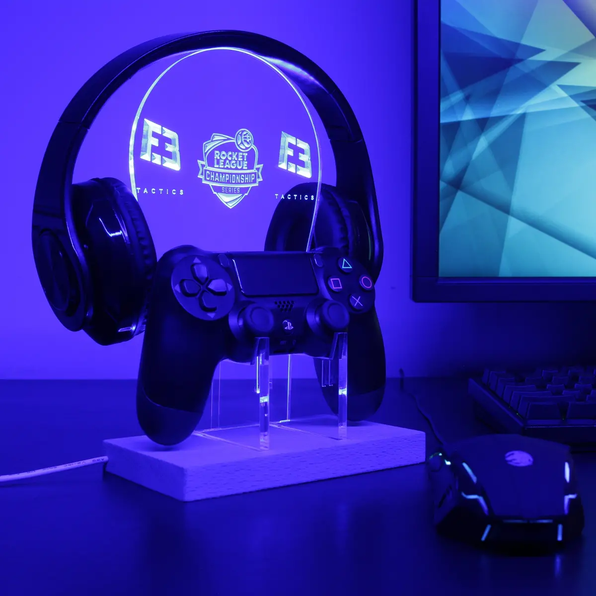Rocket League Flipsid3 Led Gaming Headset Controller Stand 2