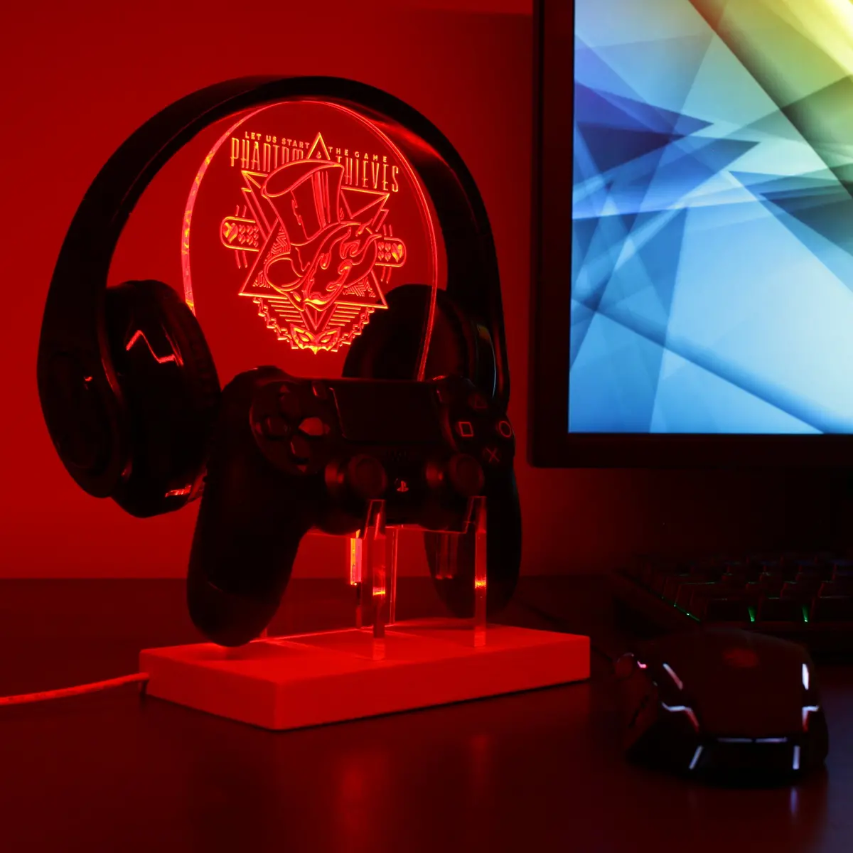 Persona 5 Royal Led Rgb Gaming Headset Controller Stand 1