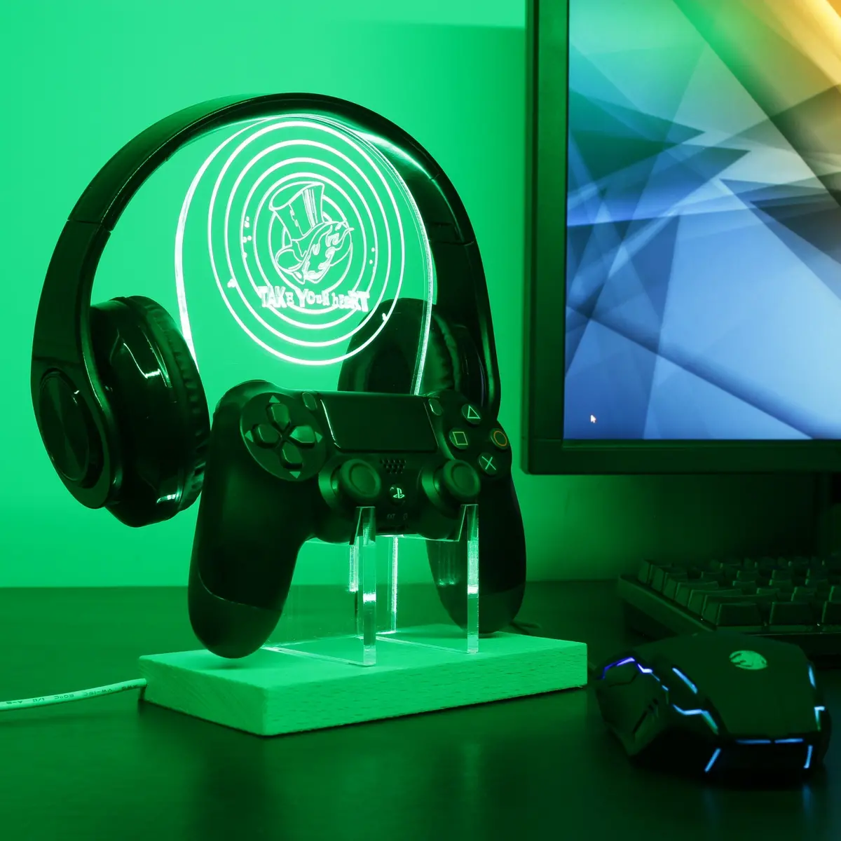 Persona 5 Led Gaming Headset Controller Stand 1