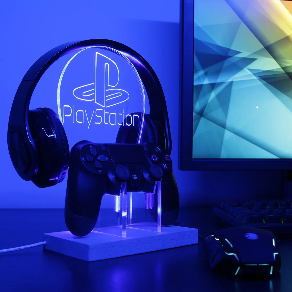 Playstation Led Gaming Headset Controller Stand 1