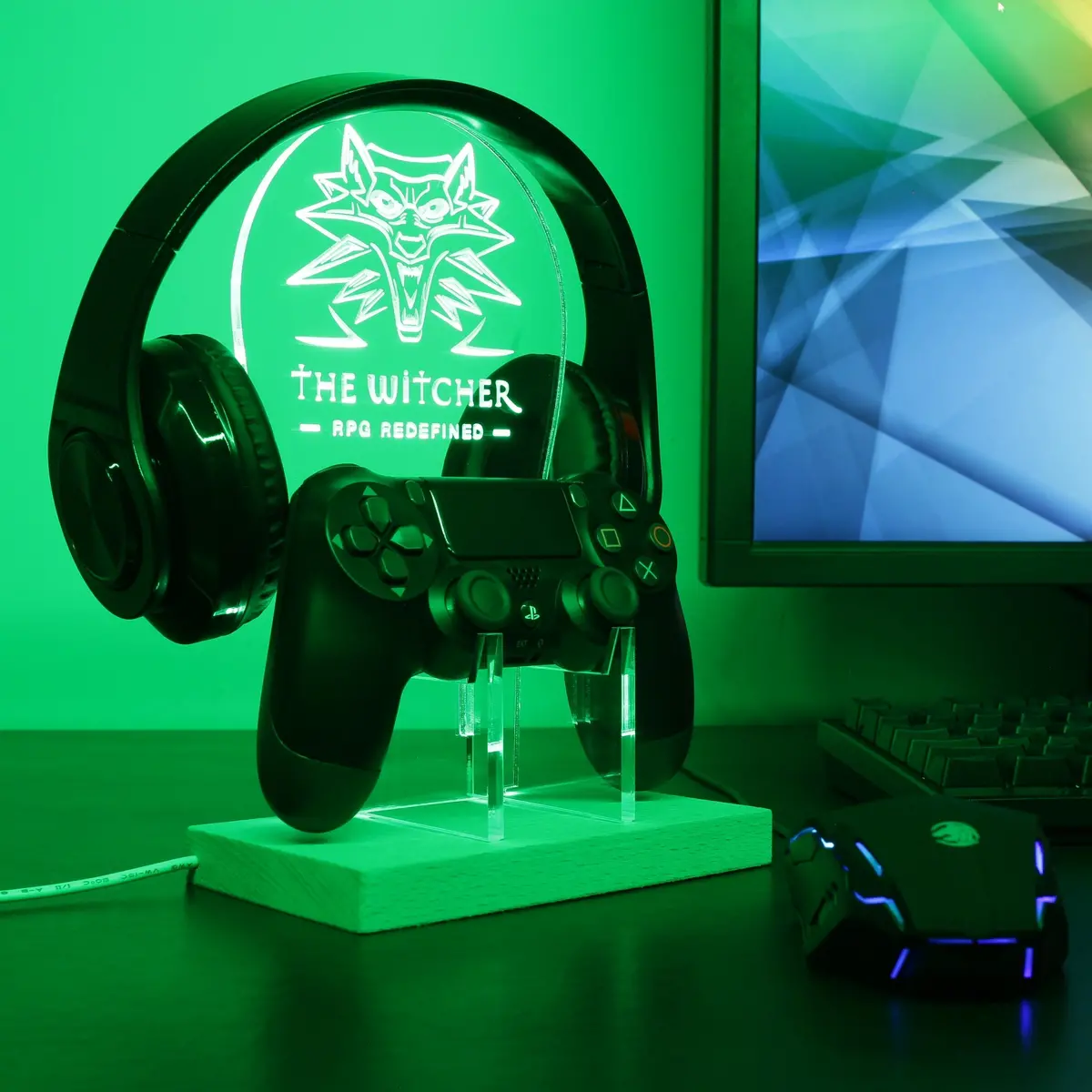 The Witcher 3 Game Led Gaming Headset Controller Stand 2
