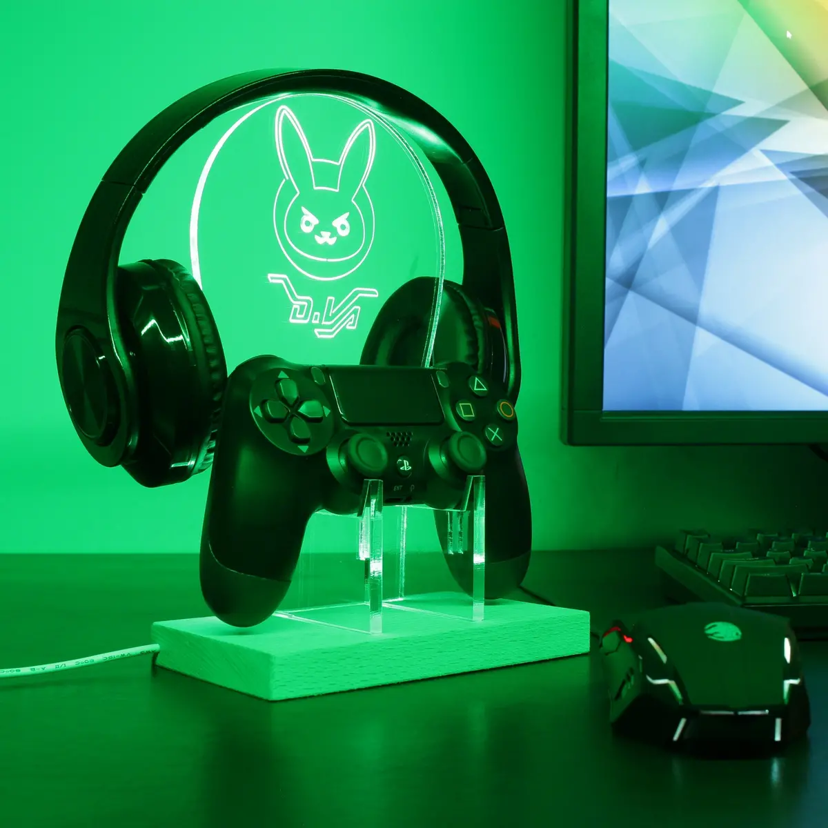 Overwatch Dva Led Gaming Headset Controller Stand 1