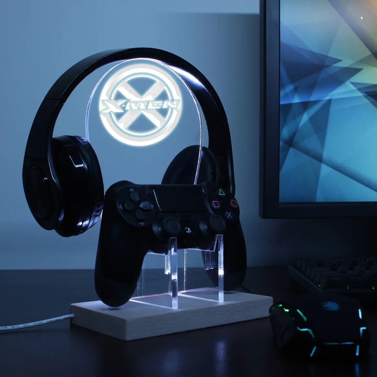 X-Men Led Gaming Headset Controller Stand 1