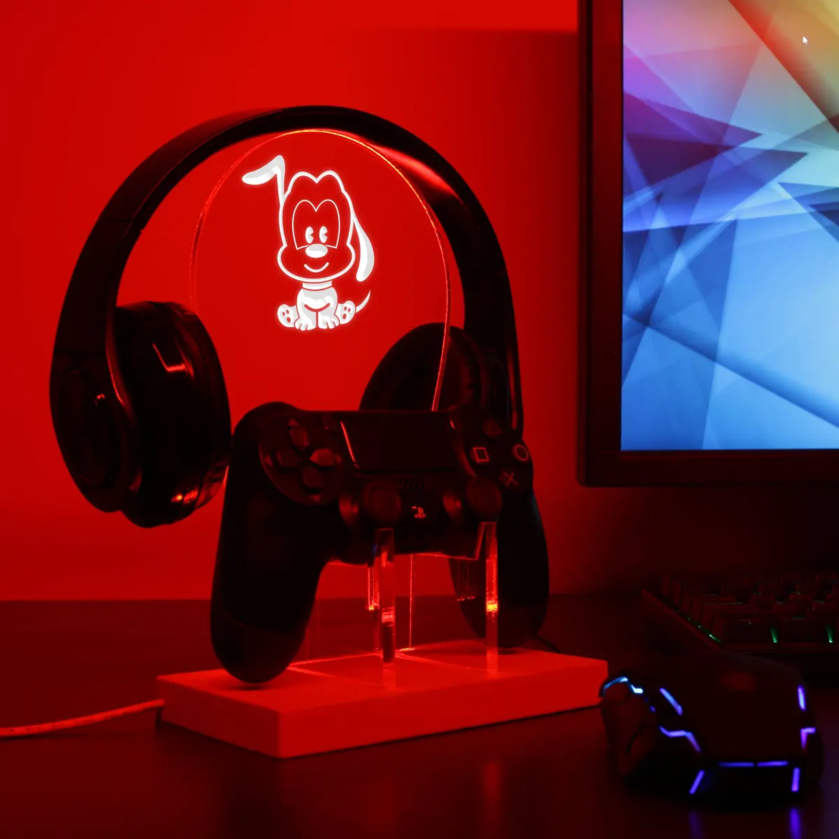 Pluto  Led Gaming Headset Controller Stand 1