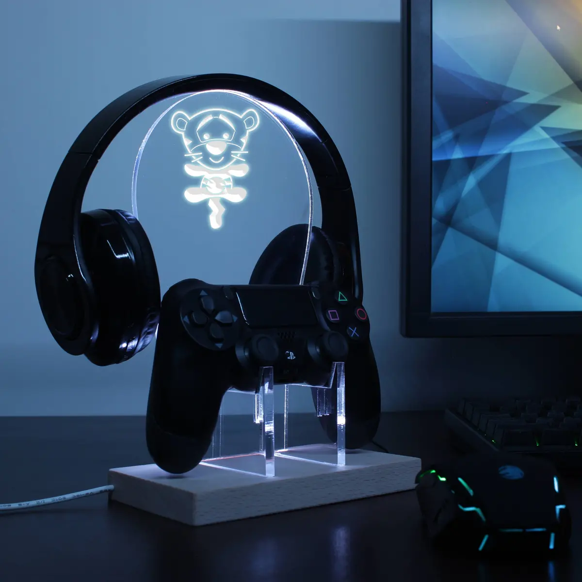 Tigger Led Gaming Headset Controller Stand 2