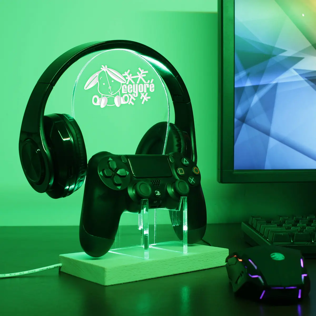 Eeyore  Led Gaming Headset Controller Stand 1