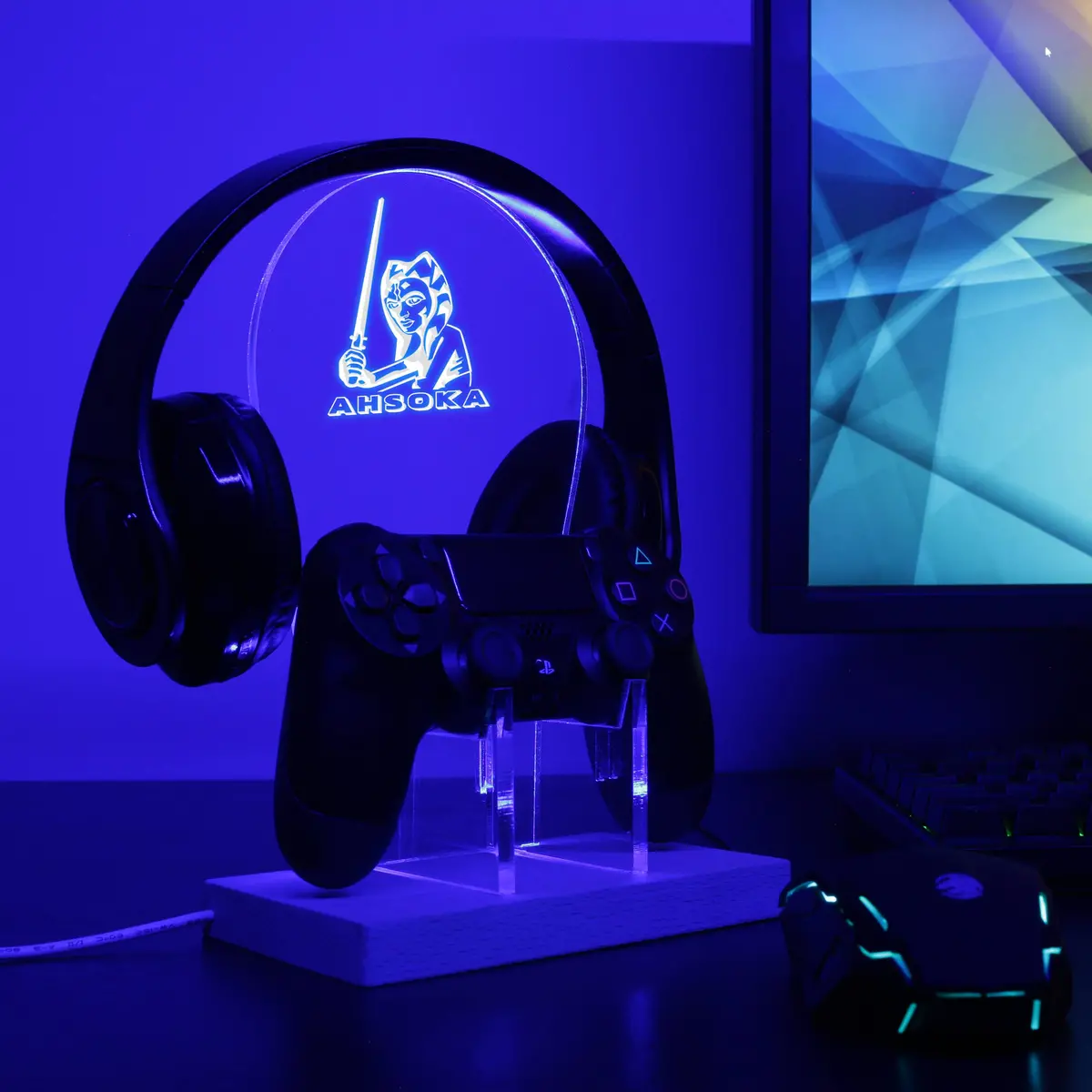 Ahsoka Tano Led Gaming Headset Controller Stand 1