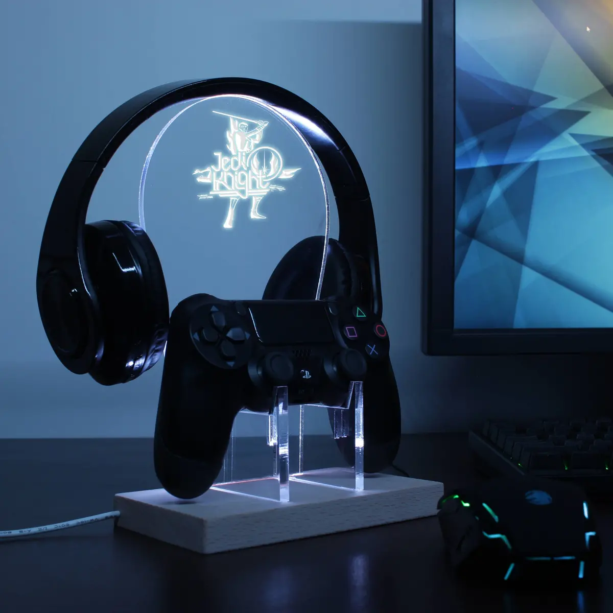 Anakin Jedi Knight Led Gaming Headset Controller Stand 1