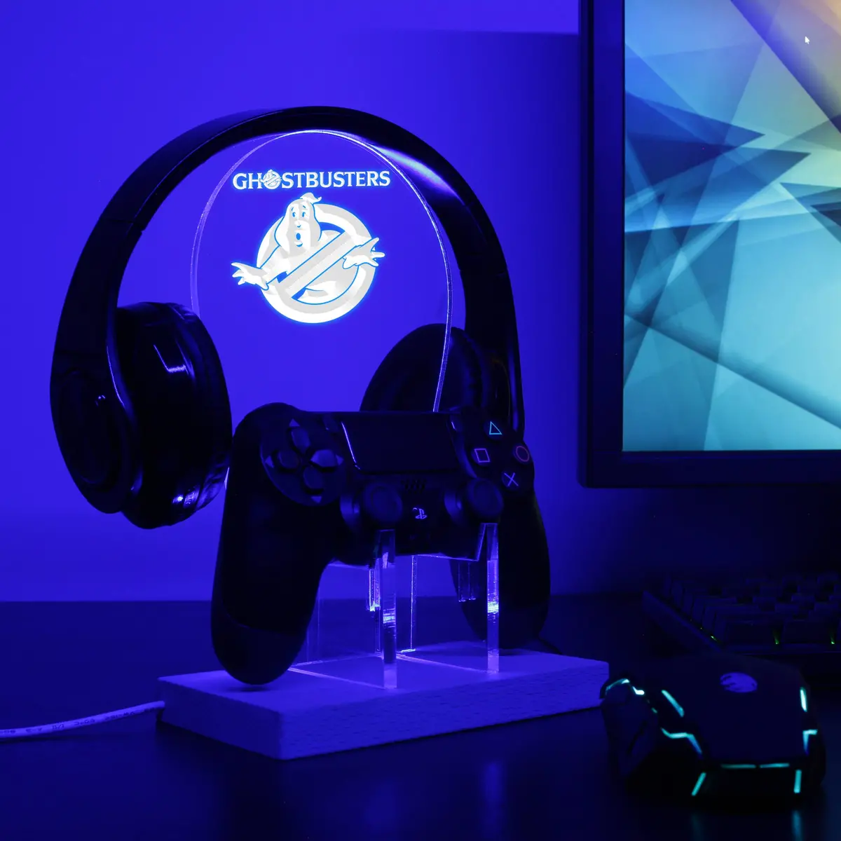 Ghostbusters Led Gaming Headset Controller Stand 1