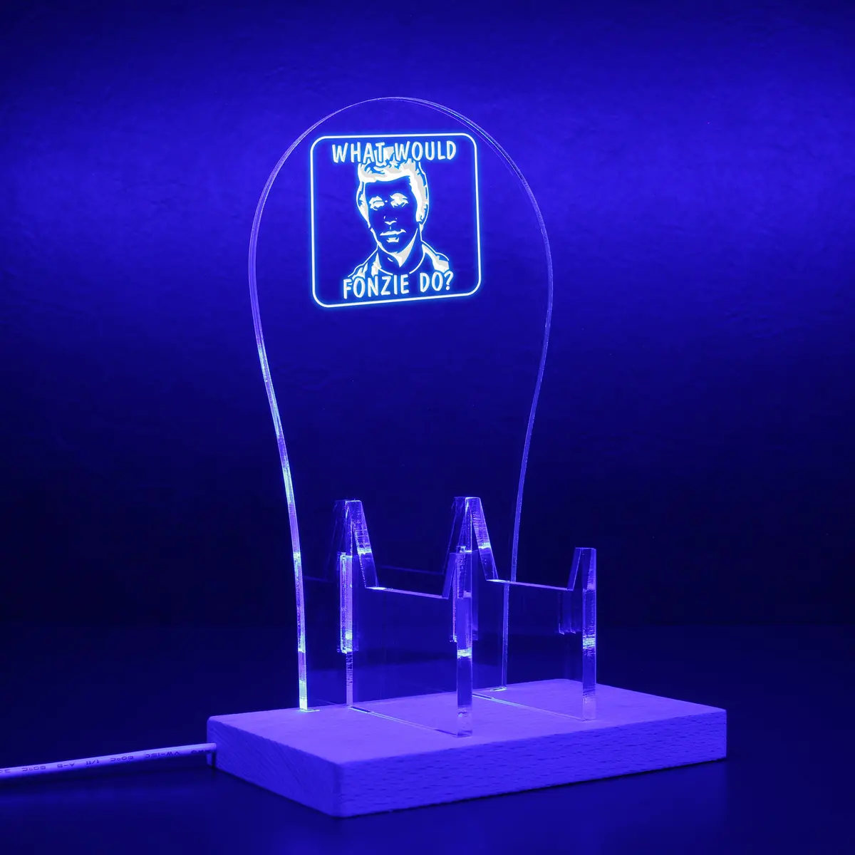 What Would Fonzie Do Rgb Led Gaming Headset Controller Stand 1