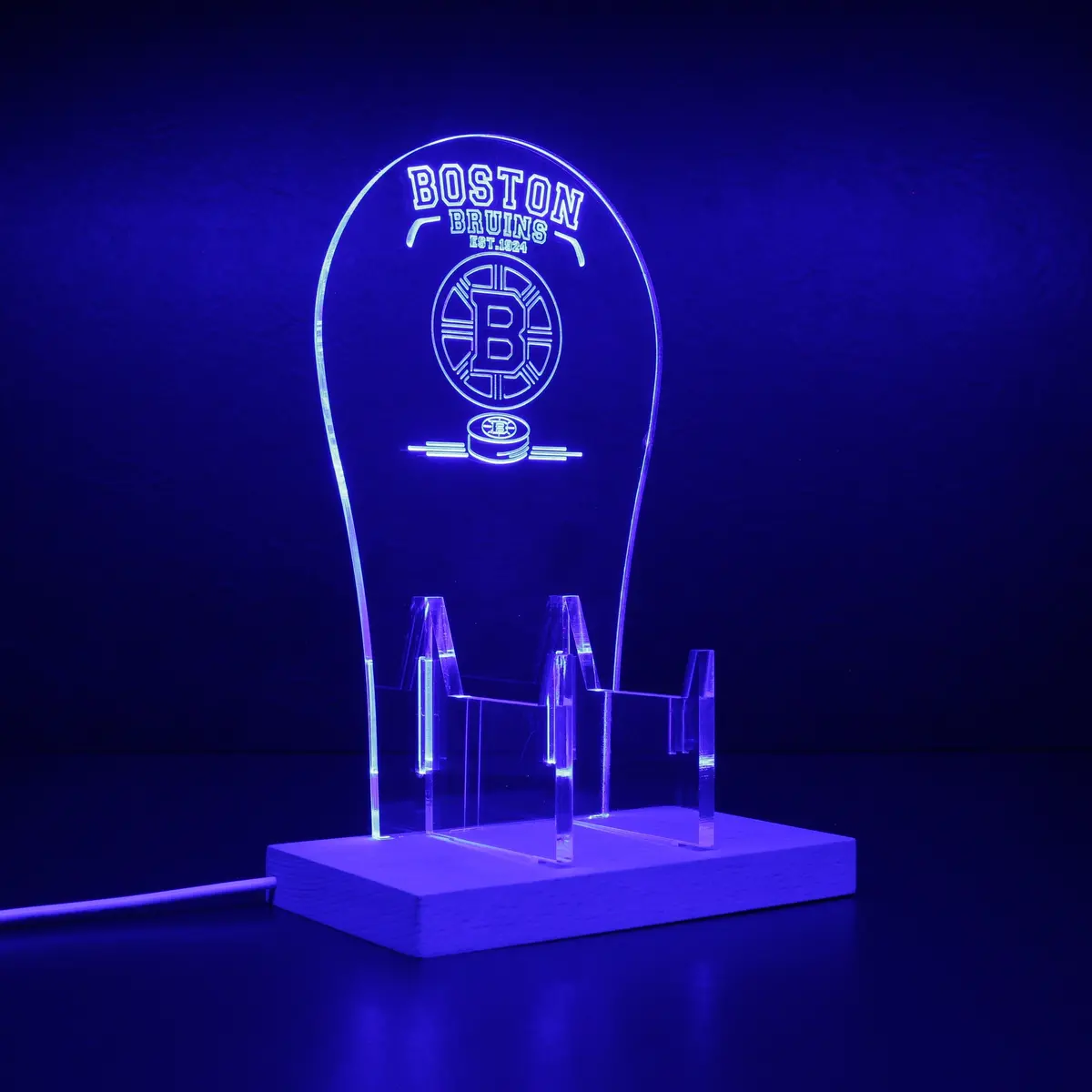 Boston Bruins Est. 1996 Rgb Led Gaming Headset Controller Stand 1