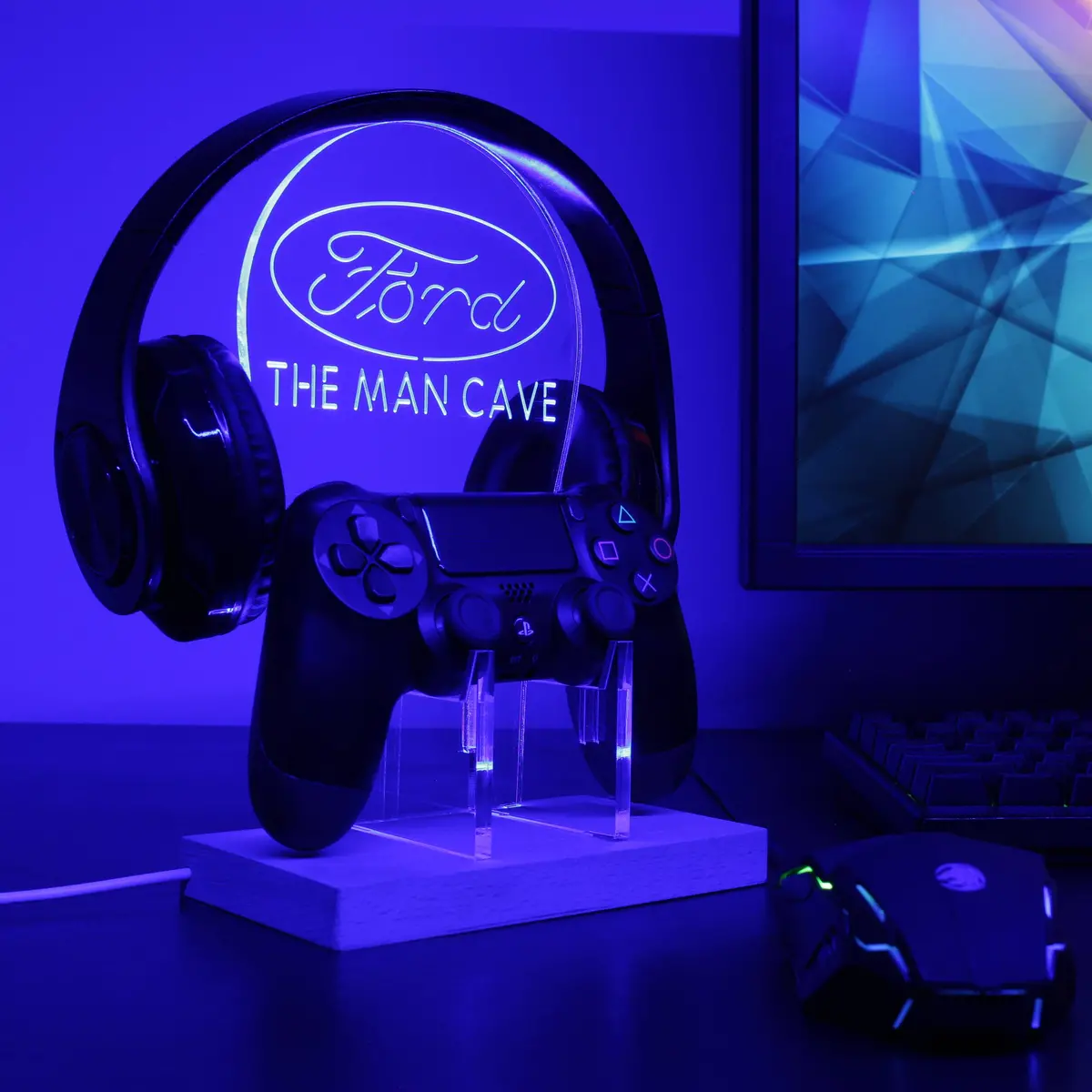 Ford Custom Rgb Led Gaming Headset Controller Stand 1