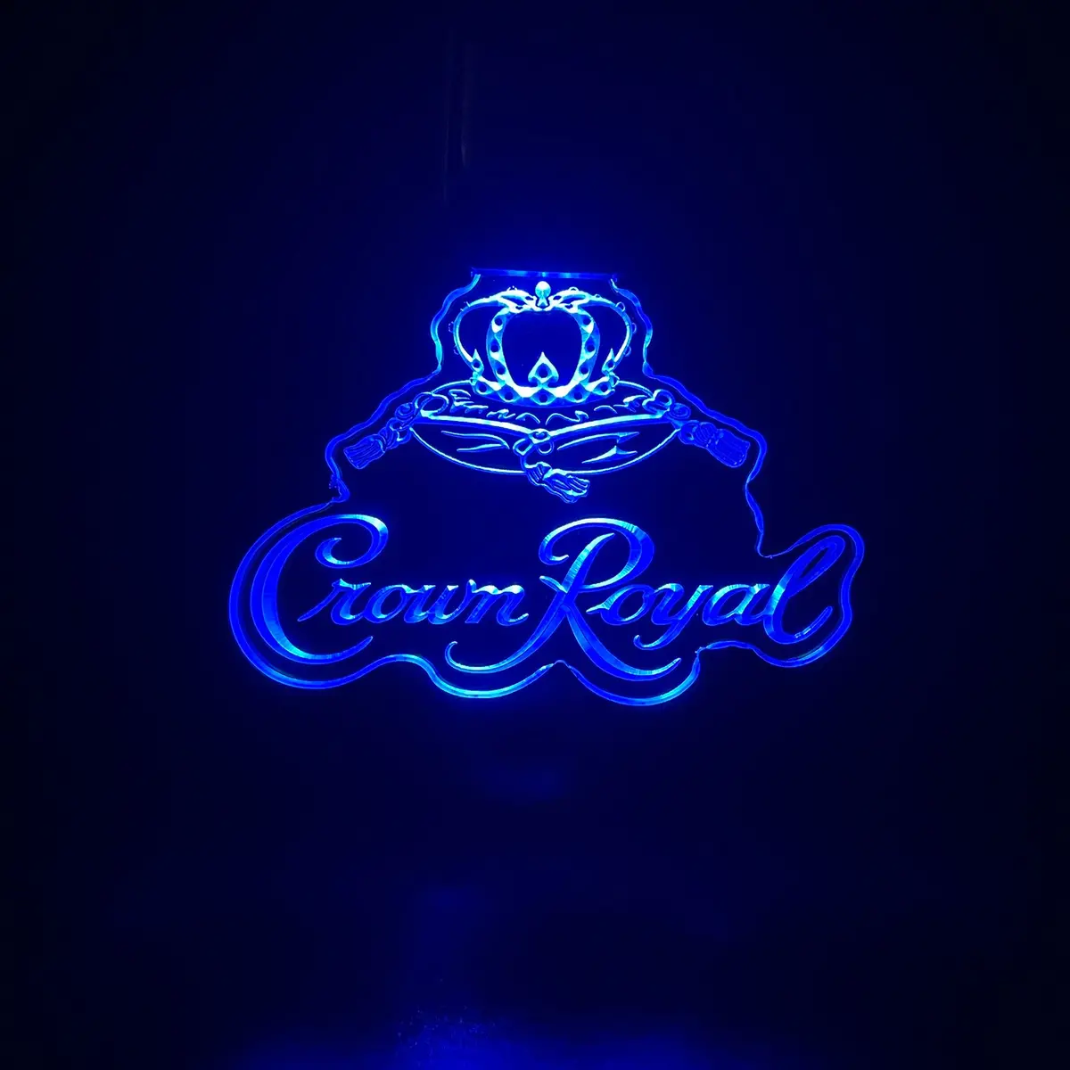 Crown Royal Led Light Acrylic Keychain , Christmas Tree Ornament 1