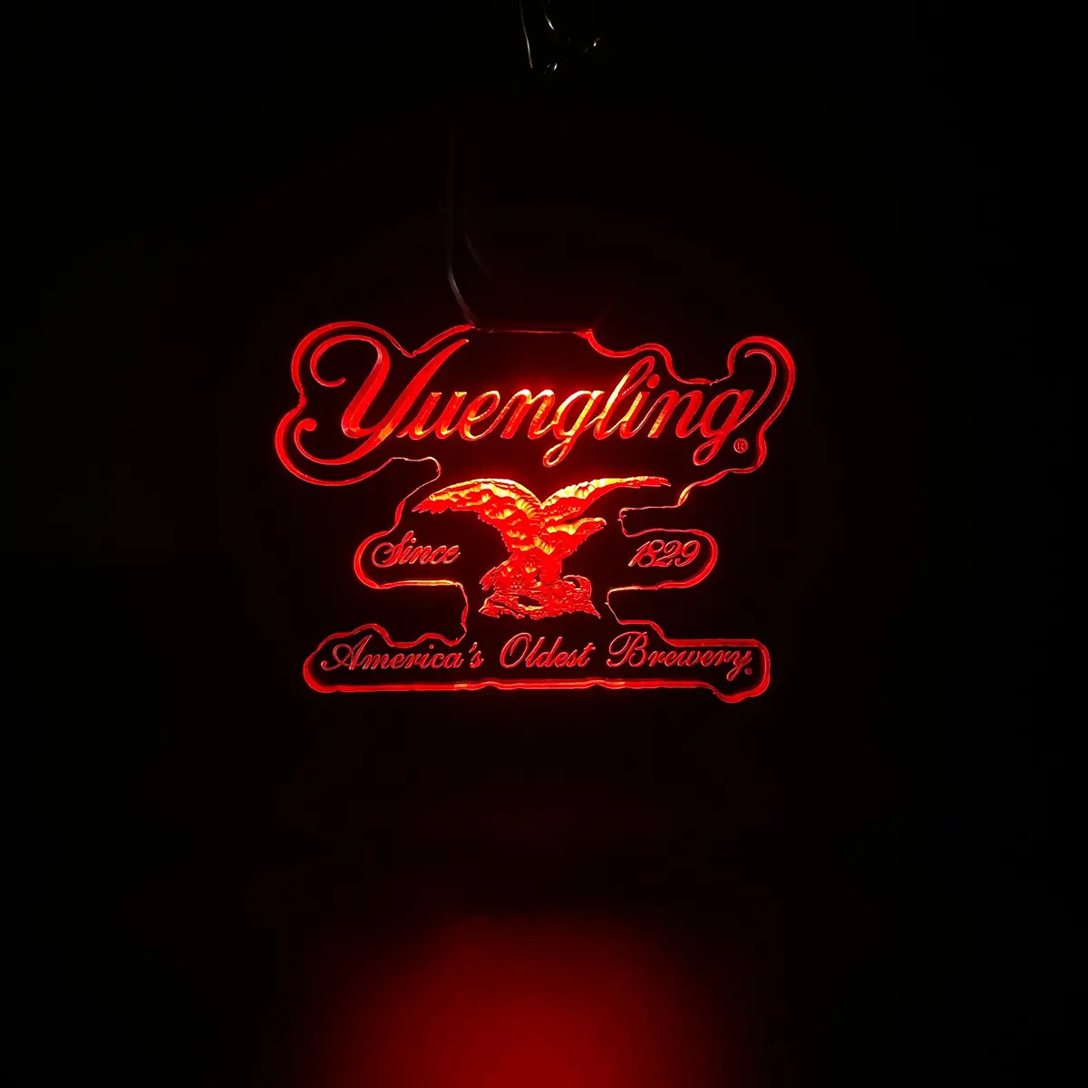 Yuengling Led Light Acrylic Keychain , Christmas Tree Ornament 1
